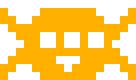 1 Bit Pixel mascot — a kawaii three-eyed pixel spider, blinking and hopping